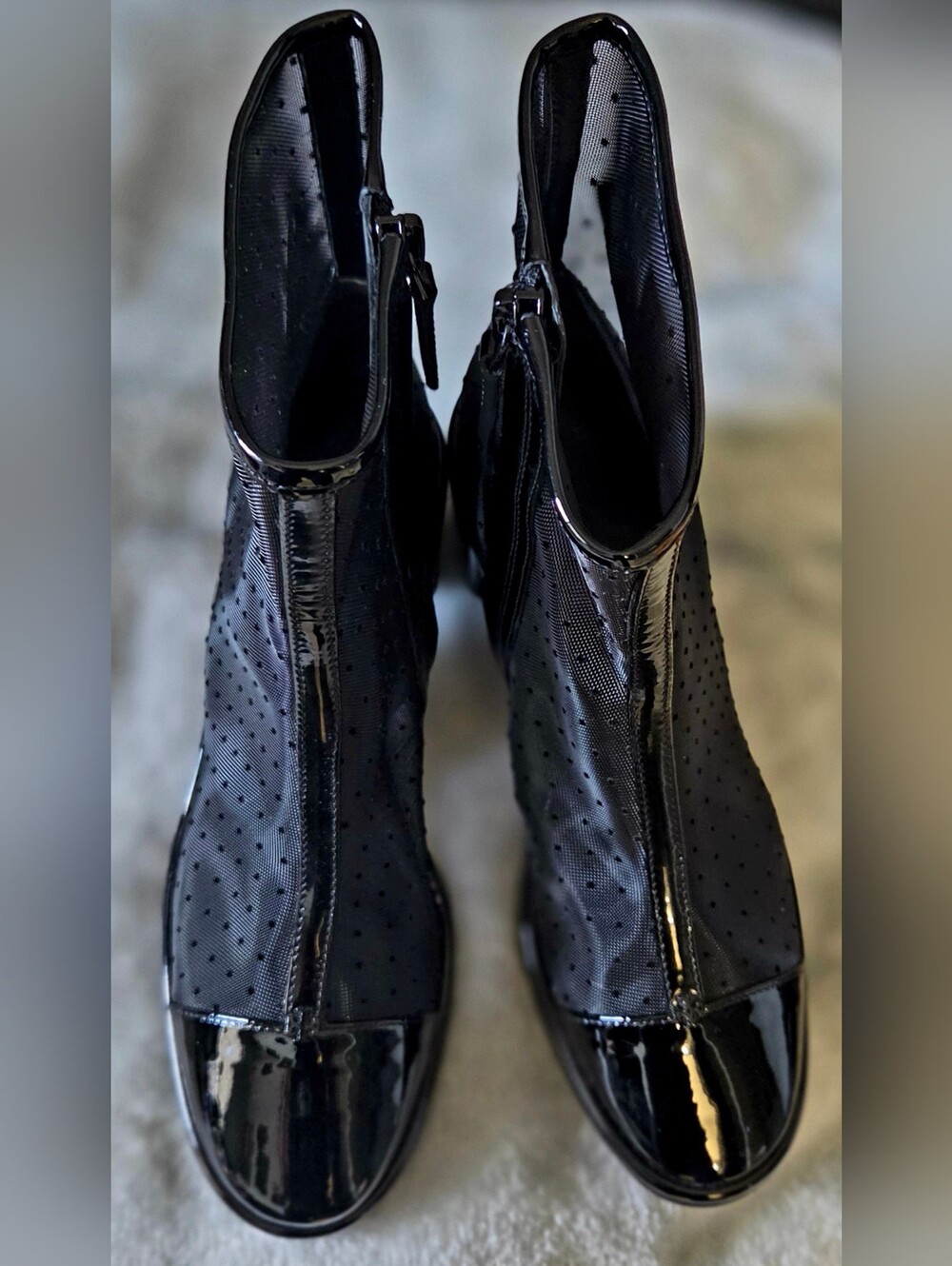 Women's Black Pointed Toe Heeled Booties Like New